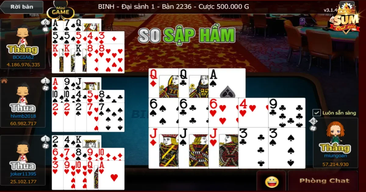 Game Bài Binh SUMCLUB – Thử Thách Tư Duy Với Chiến Thuật 5 Lỗi sắp xếp bài không hợp lý