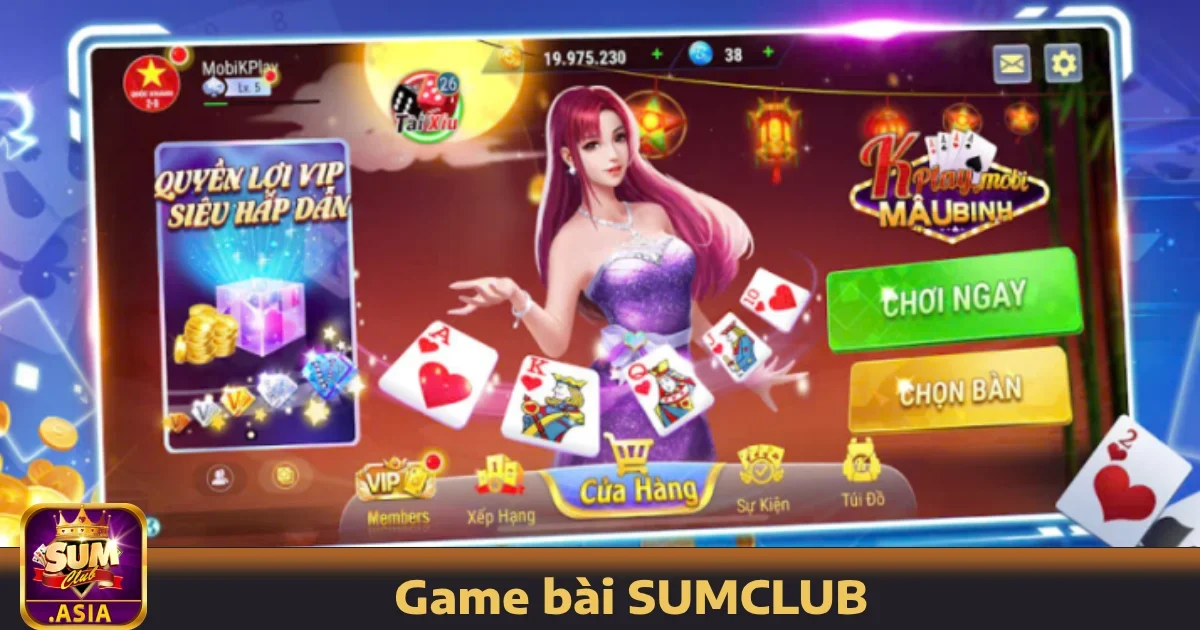Game bài SUMCLUB 3 Các trò chơi bài nổi bật tại SUMCLUB