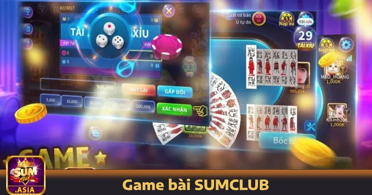 Game bài SUMCLUB 5 Hướng dẫn tham gia Game bài SUMCLUB