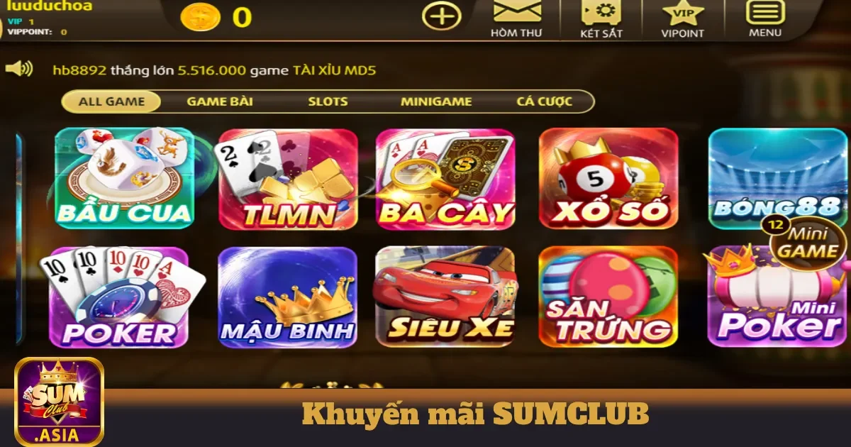 Khuyến Mãi SUMCLUB - Nhận Ưu Đãi Lớn Từ Nền Tảng Giải Trí 3 Hướng dẫn nhận thưởng khuyến mãi chào mừng dành cho người mới tại SUMCLUB