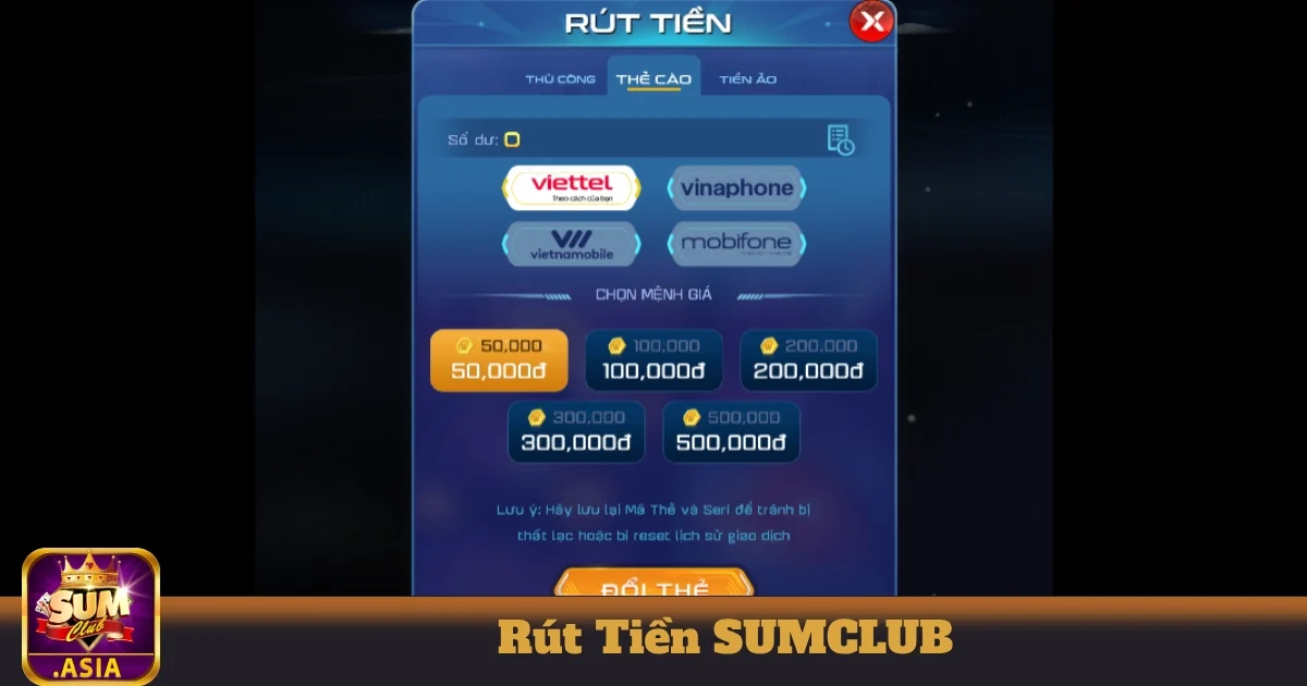 Rút Tiền SUMCLUB - Đổi Thưởng Siêu Nhanh Chóng & An Toàn 2 Bước 3: Chờ xác nhận giao dịch