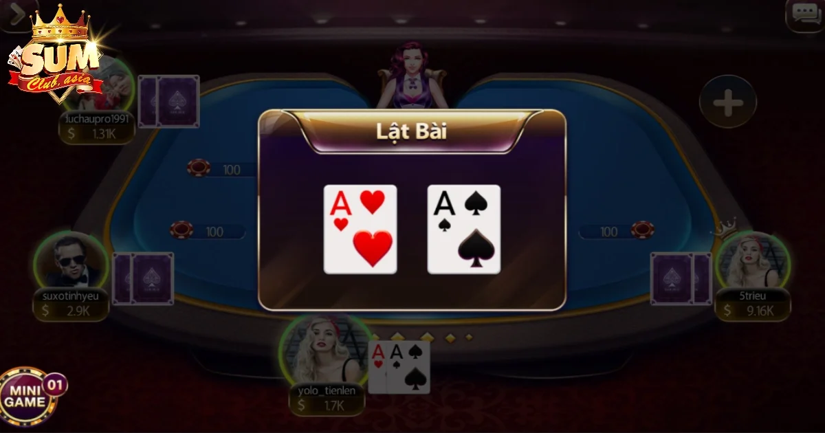 Các hành động quan trọng được thực hiện trong ván game